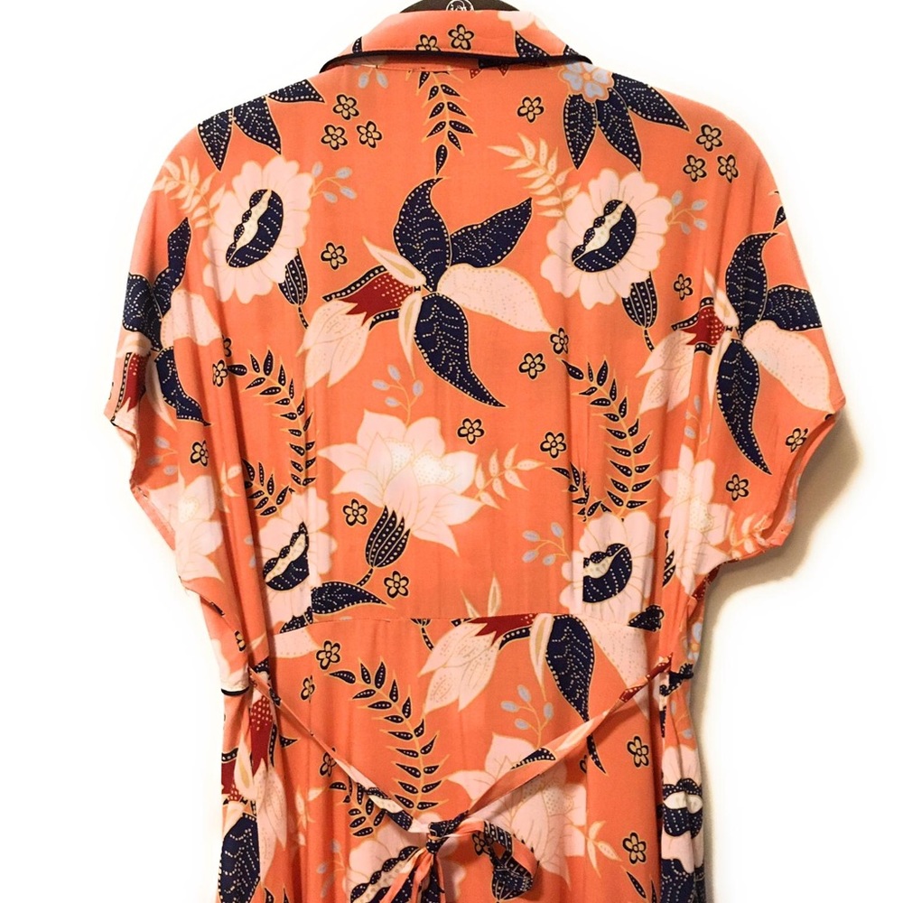 Floral Print Mini Shirt Dress Size M - Picture 8 of 8